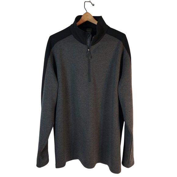 Storm Creek Collaborator Quarter Zip Pullover Sweater Men's 2XL Gray/Black - Picture 3 of 10